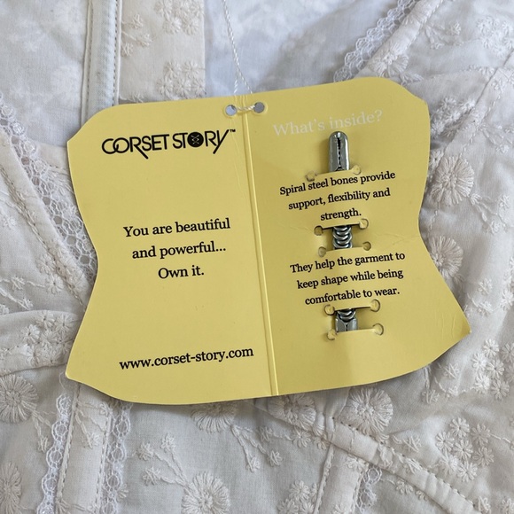 Corset Story White Eyelet Short Sleeve Top - Picture 8 of 16